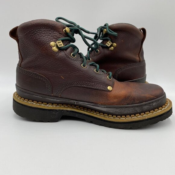 Georgia Giant Boots G6274 6" Brown Men's Size 10M - Picture 8 of 12